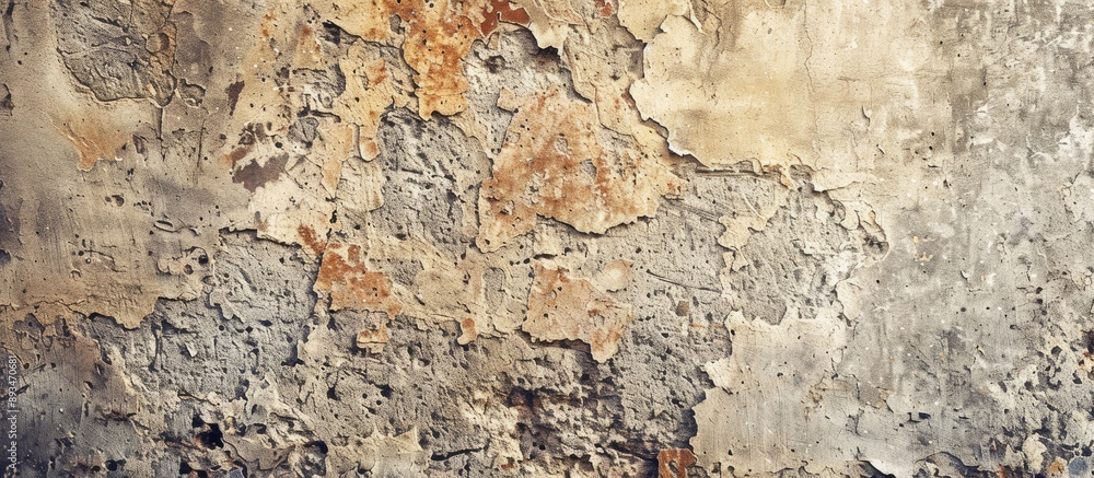 Poster macro view of a grunge-textured old wall with ample copy space image.