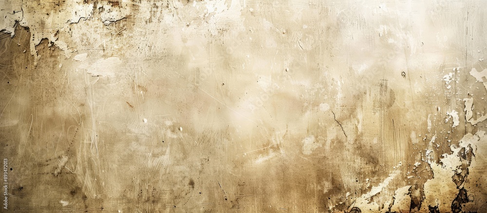 Poster A textured cream grunge wall serves as a background with space for displaying images.