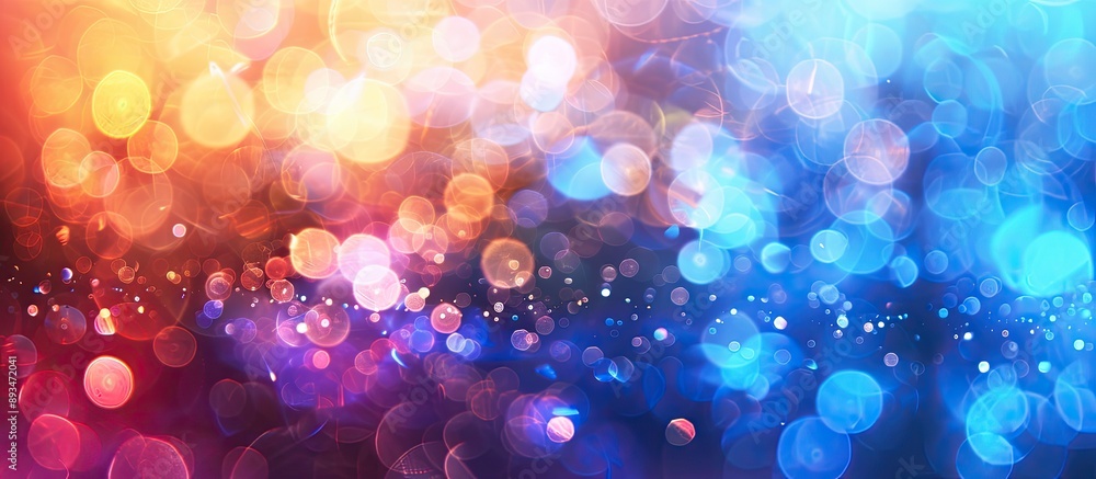 Fototapete abstract background with colorful blurred textures, featuring a blue light on the blur image with co