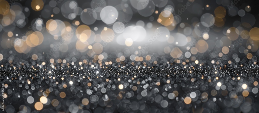 Poster trendy ultimate gray defocused glitter paper with a spacious image ready for use.