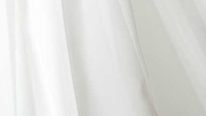 Obraz premium Elegant white tulle background for home textiles and wedding dress fabric