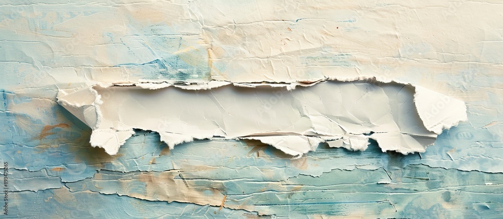 Leinwandbilder message space on torn paper background with adhesive tape ideal for a copy space image