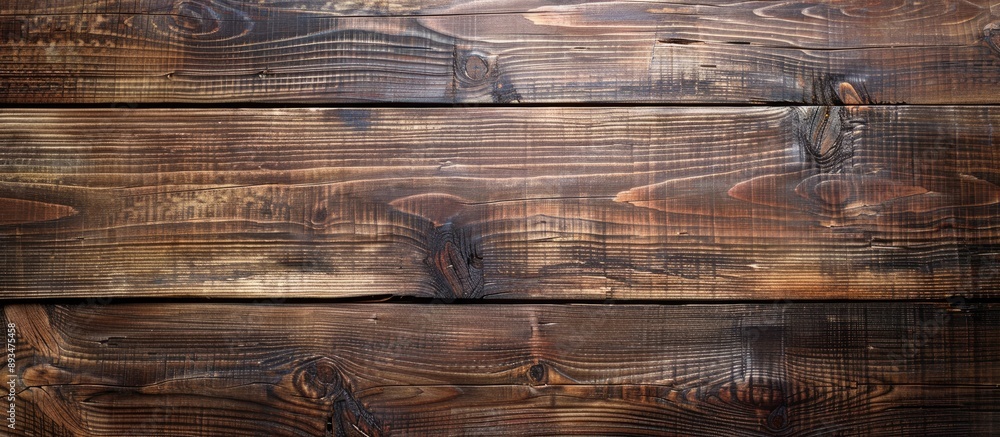 Poster an old natural pattern on a dark wood texture background creates a rustic backdrop with copy space i