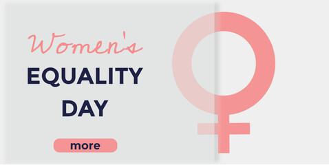 Women's equality day. vector illustration