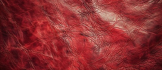 Obraz premium Vintage red leather texture background with copy space image
