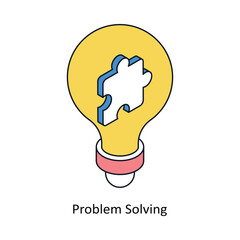 Problem Solving Isometric style icon. Symbol on White background EPS 10 File