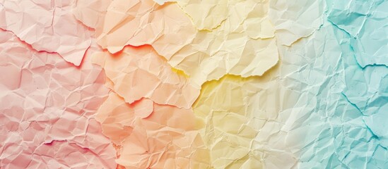 Top view of minimal fashion style pastel toned paper texture with ample copy space image