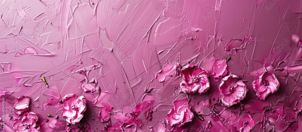 Poster textured pink fuchsia backdrop with copy space image