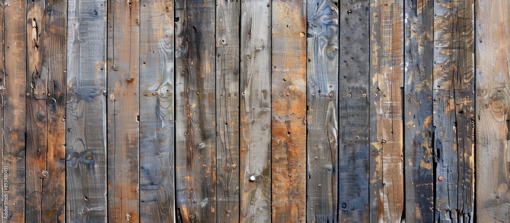 Aufkleber a weathered wooden backdrop suitable for featuring a copy space image is available