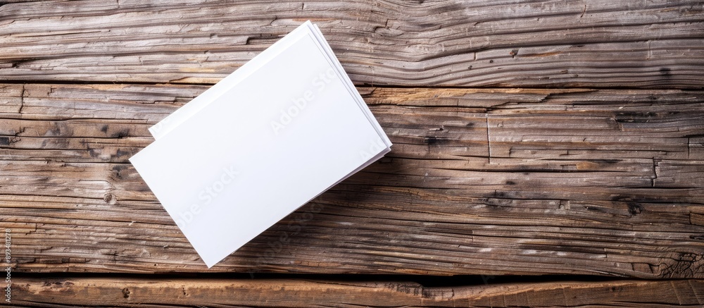 Poster a business related theme like corporate identity design using company style on blank business cards 