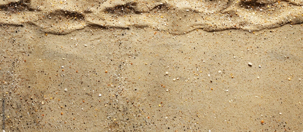 Poster Close up of sand on a beach with space for writing text a copy space image