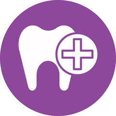 Obraz premium health glyph circle icon