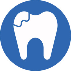 Cavity glyph circle icon