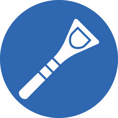 tongue cleaner glyph circle icon