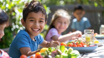 Families celebrating National Eat Outside Day on August 31st, organizing picnics and outdoor meals, embracing the joy of alfresco dining
