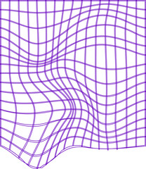 Wavy Wireframe Grid