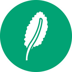 Kale glyph circle icon