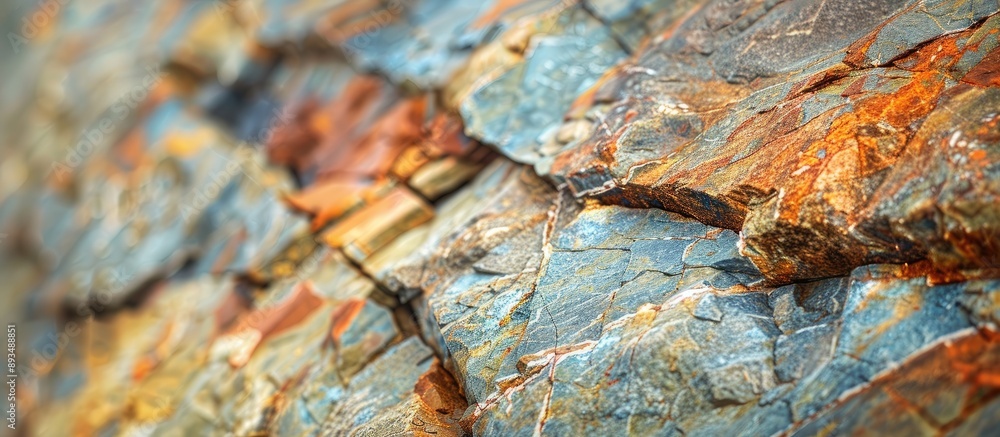 Aufkleber Colorful granite stone pattern in abstract close up shot with shallow depth of field perfect for a background image with copy space