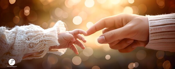 Newborn Baby Holding Parent s Finger Symbolizing Start of New Life and Embracing Energy of New Beginnings