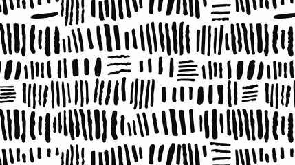 Abstract stroke black and white pattern.