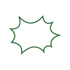 Speech bubble icon. Chat bubble illustration on white background for graphic and web design.