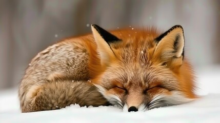 Obraz premium Four red foxes stand in a group, partially hidden by lush greenery, with their heads turned to look off-camera