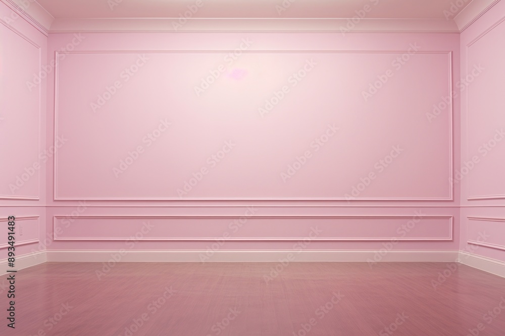 Canvas Prints empty pink room flooring purple architecture.