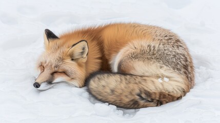 Obraz premium Four red foxes stand in a group, partially hidden by lush greenery, with their heads turned to look off-camera