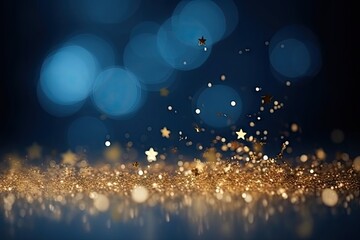 Fototapeta premium Gold stars light backgrounds christmas glitter.
