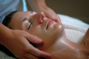 Naklejka premium Massage, stock photo
