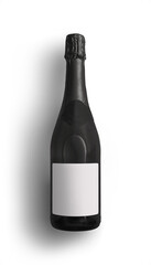 Black Champagne Bottle