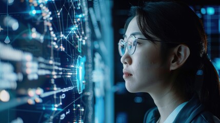 Cyber ​​Security Threat Analysis by IT Specialists. generative AI