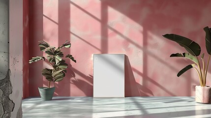 Blank book pages with advertising concept