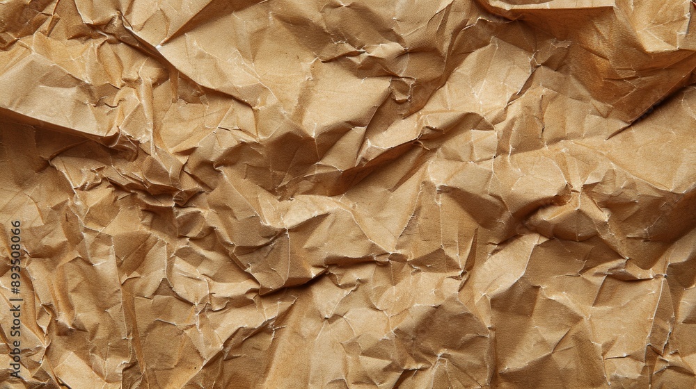 Poster crumpled brown paper texture background. ideal for use in design projects and artistic compositions.