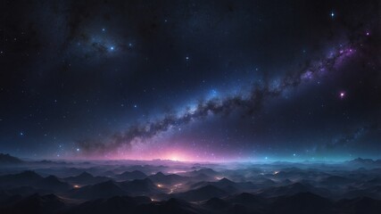 Fototapeta premium black starfield galaxy abstract background design