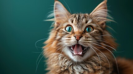 Portrait of a Surprised Cat