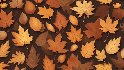 brown autumn leaves abstract background design