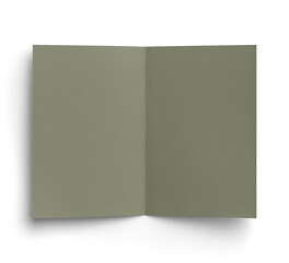 Blank Sage Folded Card Inside View 5x7in