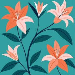 Lily-adorned floral designs