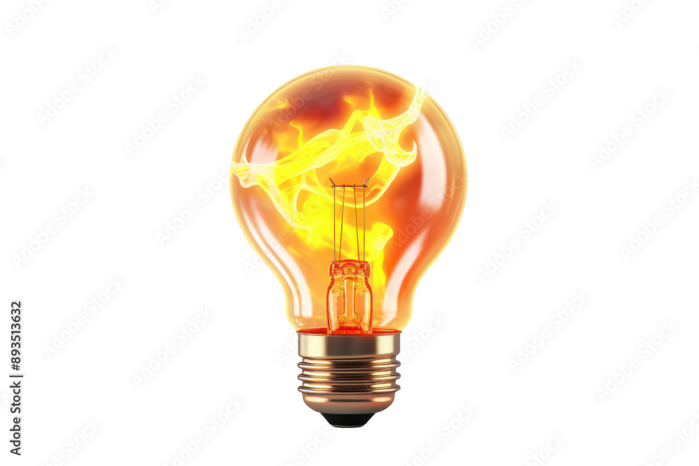 Poster smart light bulb with a unique shape, such as a globe or a flame, creating a mesmerizing lighting ef