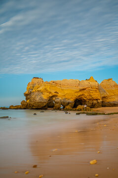Praia dos Tr&ecirc;s Castelos in Portim&atilde;o, Algarve, Portugal