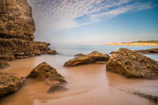 Praia dos Tr&ecirc;s Castelos in Portim&atilde;o, Algarve, Portugal