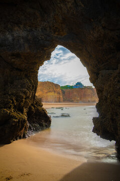 Praia dos Tr&ecirc;s Castelos in Portim&atilde;o, Algarve, Portugal
