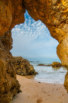 Praia dos Tr&ecirc;s Castelos in Portim&atilde;o, Algarve, Portugal