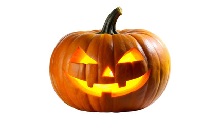 halloween pumpkin isolated on white