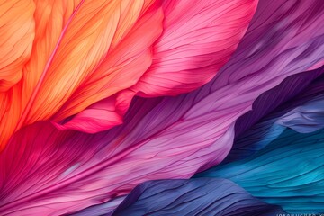 Obraz premium A colorful flower with pink, orange, and yellow petals