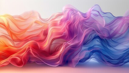 Fototapeta premium Abstract Colorful Fabric Swirls
