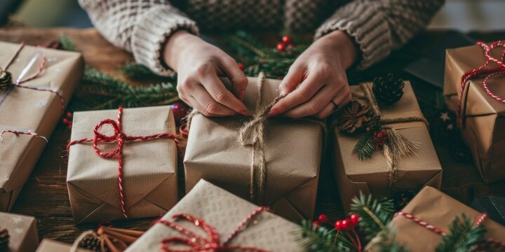 Get into the holiday spirit with ecofriendly gift wrapping using sustainable materials and creative decorations. Spread cheer and joy while celebrating the festive season of Christmas
