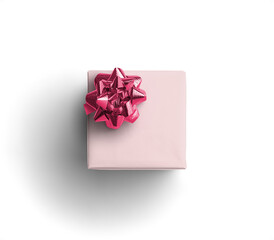 Elegant Blush Gift Box with Pink Ribbon