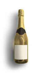 Gold Champagne Bottle